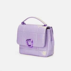 Bolsa De Hombro Songmont Medium Chocolate Lavanda | PERU 593742Y