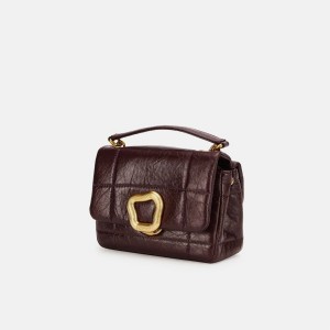 Bolsa De Hombro Songmont Mini Chocolate Burdeos | PERU 925806K