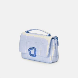 Bolsa De Hombro Songmont Small Chocolate Azules Claro | PERU 149285H