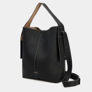 Bolso Tote Songmont Large Drippy Negras | PERU 176285H