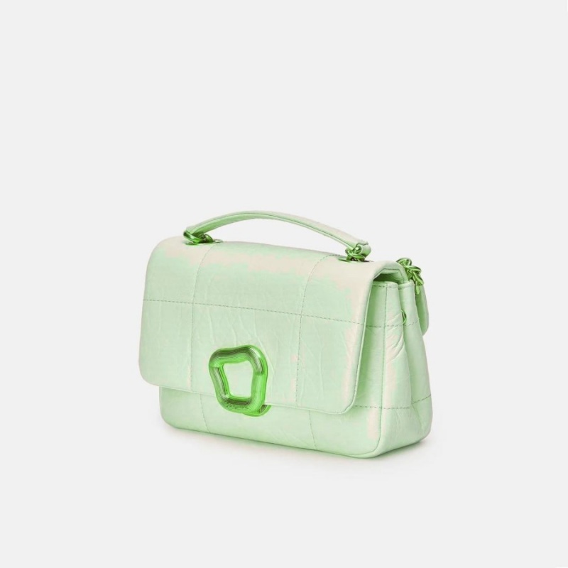 Bolsa De Hombro Songmont Small Chocolate Verde Menta | PERU 813926K